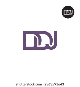 Letter DDJ Monogram Logo Design