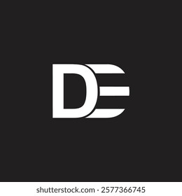 Letter DE or ED initial logo design vector monogram and modern branding business identity concept, elegant and stylish logo design idea.