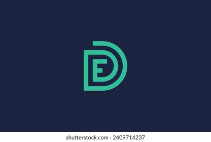 letter de or ed logo icon design vector design template inspiration