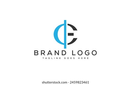 letter DE logo design vector template design for brand