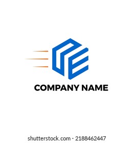 Letter DE Logo for Dropshipping or any other Delivery Service Company