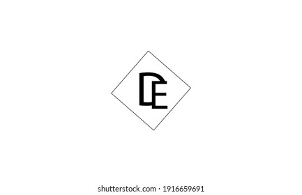 Letter DE logo icon design vector. monogram logo vector illustration