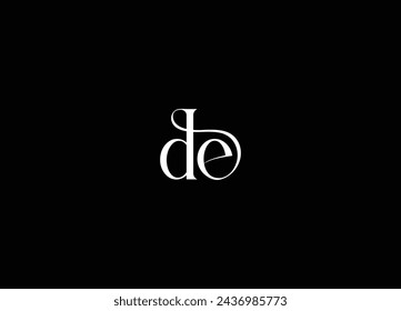 Letter DE  logo icon design and creative logo