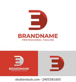 Letter DE Letter Logo, suitable for business DE and ED intials