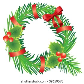 Letter with decoration for  Christmas  design