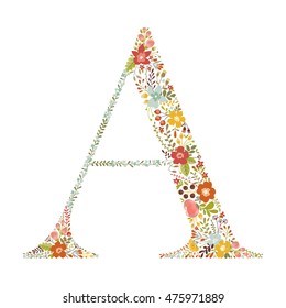 A letter with decorative floral ornament