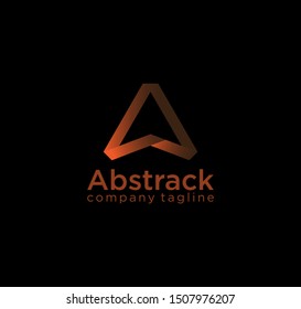 letter A design  abstract logo design Vector
