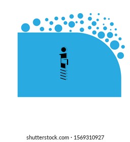  I letter design with background.color full logo design.