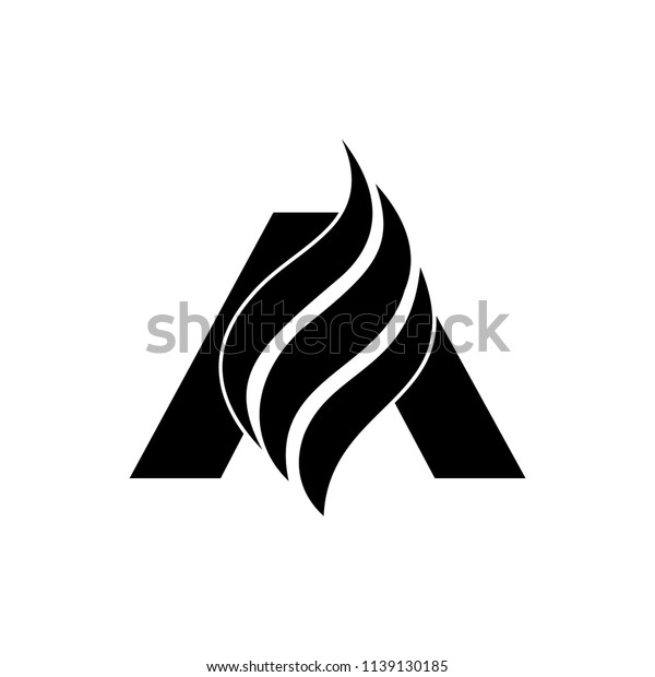 Letter Design Brush Paint Stroke Letter Stock Vector (Royalty Free