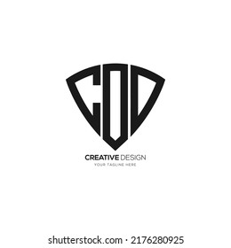 Letter design c o d creative branding monogram logo