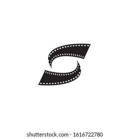 the letter design logo S for film production