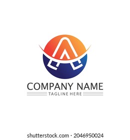 Diseño de ilustraciones de iconos vectoriales de plantillas de logotipos de letras y de diseño