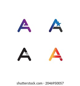 Ein Buchstabe und eine Vorlage für ein Design-Logo, Vektorsymbol-Design