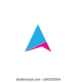 Letter A design logo vector