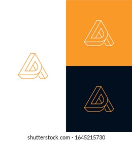 letter a design logo vector icon