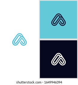 letter a design logo vector icon