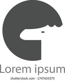 Material vectorial del logotipo de diseño de letras