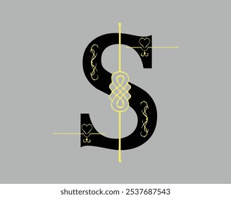 Letter design and ornaments customise