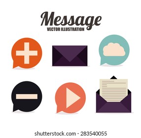 Letter design over white background, vector illustration