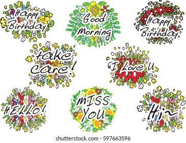 letter design set