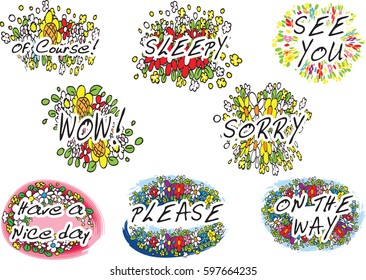 letter design set
