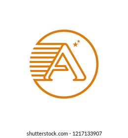 Letter A design template symbol vector illustration