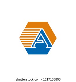 Letter A design template symbol vector illustration