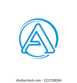 Letter A design template symbol vector illustration