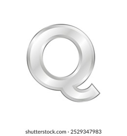 The letter design uses silver or silver gradations so it looks very elegant