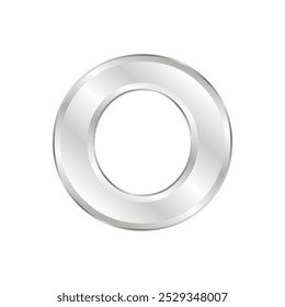 O design da letra usa gradações de prata ou prata para que pareça muito elegante