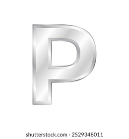 The letter design uses silver or silver gradations so it looks very elegant