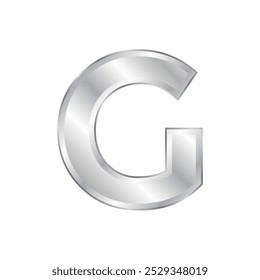 The letter design uses silver or silver gradations so it looks very elegant