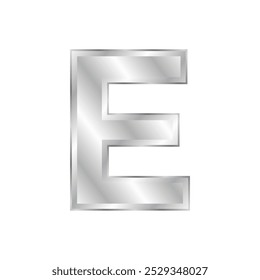 The letter design uses silver or silver gradations so it looks very elegant