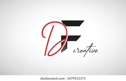 Letter DF Creative Clean Logo Design