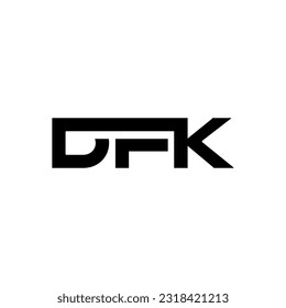 Letter DFK Monogram logo design