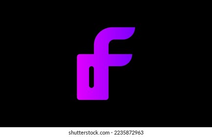letra df,de plantilla de vector de logotipo.