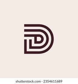 Letter DG or GD logo