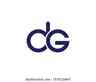 letter dg and gd logo design vector template