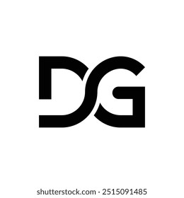 Letter Dg Initial Line Art Creative Moderne Elegantes Logo