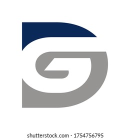 letter dg logo design concept vector