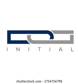 letter dg logo design concept vector
