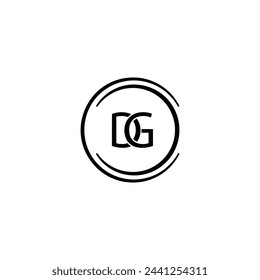 Letra DG Logo Design Idea - Logotipo de negocio con DG inicial