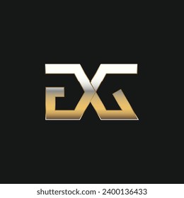 Letter DG monogram logotype design vector