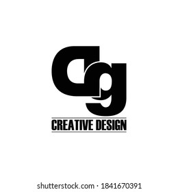 Letter DG simple logo design vector