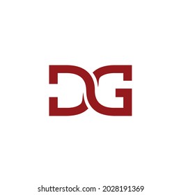 Letter DG vector logo template