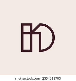 Buchstaben DI oder ID-Logo