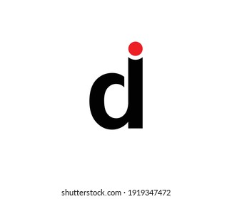 letter di and id logo design vector template