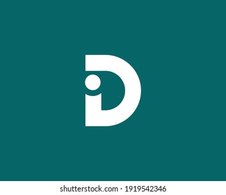 letter di and id logo design vector template