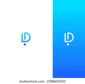 letter DI, ID modern branding logo