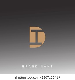 Letter Di Logo Design Vektor.